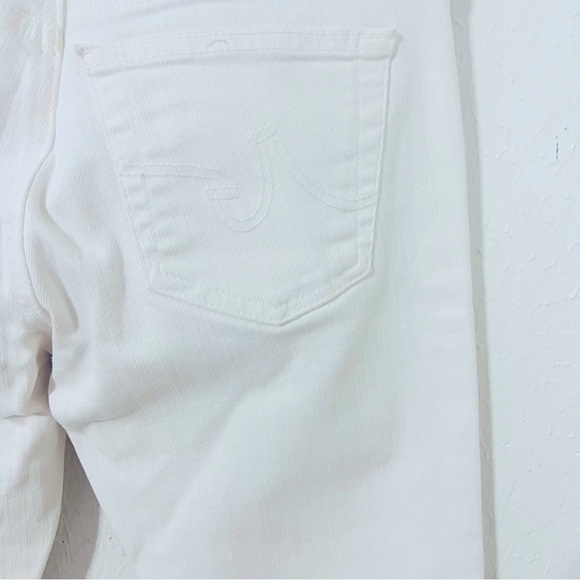 AG Adriano Goldschmied Ballad Slim Boot White Jeans Size 27R Made USA Casual EUC - Picture 6 of 13